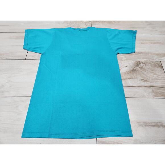 Vtg Florida Marlins Russell Athletic 1/4 Button T-Shirt Teal Medium FL Miami - Picture 3 of 4